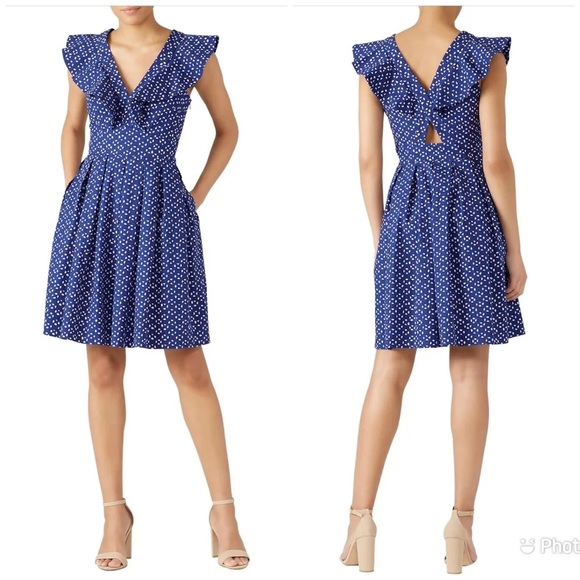 kate spade Dresses & Skirts - Kate Spade Geo Dot Ruffle Dress